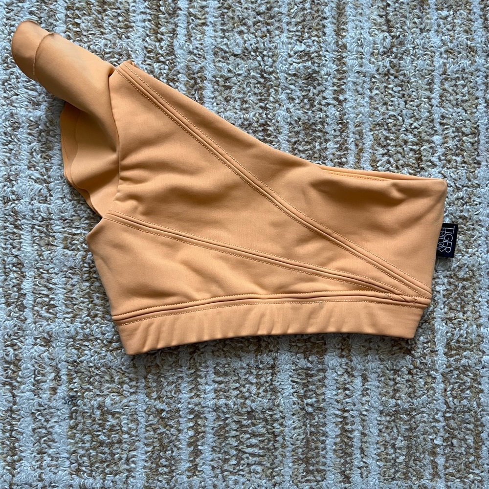 Tiger Friday orange Creamsicle dance top